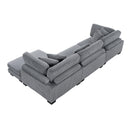  Homelegance Traverse 8555GY*CRACVC 3 pc Modular Sectional with Reversible Chaise IMAGE 9