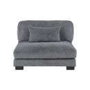  Homelegance Traverse 8555GY*CRACVCOT 4 pc Modular Sectional with Reversible Chaise and Ottoman IMAGE 6