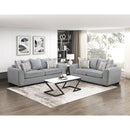  Manufacturer Color_Grey -- Silverthorne 8579GY-2 Love Seat IMAGE 9