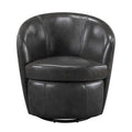  Manufacturer Color_Smoky grey -- Homelegance Tanner Swivel Leather Chair IMAGE 1