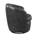  Manufacturer Color_Smoky grey -- Homelegance Tanner Swivel Leather Chair IMAGE 3