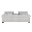  Homelegance McPherson 9455CLD-2CNPWH* Power Double Reclining Love Seat with Center Console and Power Headrests, Charging Ports IMAGE 4