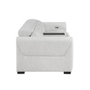  Homelegance McPherson 9455CLD-2CNPWH* Power Double Reclining Love Seat with Center Console and Power Headrests, Charging Ports IMAGE 7