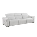  Homelegance McPherson 9455CLD-3PWH* Power Double Reclining Sofa with Power Headrests, Charging Ports IMAGE 2