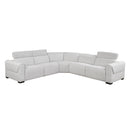  Homelegance McPherson 9455CLD*5LRRRPWH 5 pc Modular Power Reclining Sectional with Power Headrests, Charging Ports IMAGE 1