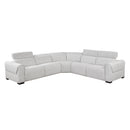  Homelegance McPherson 9455CLD*5LRRRPWH 5 pc Modular Power Reclining Sectional with Power Headrests, Charging Ports IMAGE 2