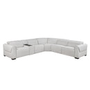  Homelegance McPherson 9455CLD*6LRRRPWH 6 pc Modular Power Reclining Sectional with Power Headrests, Charging Ports IMAGE 1