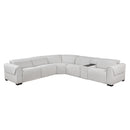  Homelegance McPherson 9455CLD*6LRRRPWH 6 pc Modular Power Reclining Sectional with Power Headrests, Charging Ports IMAGE 2