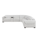  Homelegance McPherson 9455CLD*6LRRRPWH 6 pc Modular Power Reclining Sectional with Power Headrests, Charging Ports IMAGE 4