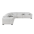  Homelegance McPherson 9455CLD*7LRRRPWH 7 pc Modular Power Reclining Sectional with Power Headrests IMAGE 2