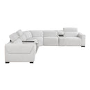  Homelegance McPherson 9455CLD*7LRRRPWH 7 pc Modular Power Reclining Sectional with Power Headrests IMAGE 4