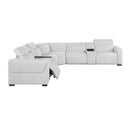  Homelegance McPherson 9455CLD*7LRRRPWH 7 pc Modular Power Reclining Sectional with Power Headrests IMAGE 8