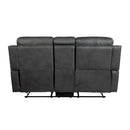  Motion Type_Reclining -- Homelegance Kellen Reclining Fabric Loveseat with Console IMAGE 3