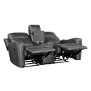  Motion Type_Reclining -- Homelegance Kellen Reclining Fabric Loveseat with Console IMAGE 4