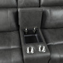  Motion Type_Reclining -- Homelegance Kellen Reclining Fabric Loveseat with Console IMAGE 5