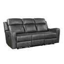  Motion Type_Power Recline -- Kellen 9515DGY-3PW Power Double Reclining Sofa IMAGE 2