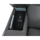  Homelegance Rose Hill 9517GY-1PWH Power Reclining Chair with Power Headrest, Heat and Massage, Receptacle, Cup-Holders with LED light, Storage Arms and Charging Ports IMAGE 12
