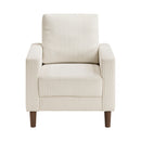  Manufacturer Color_Beige -- Homelegance Crandall Stationary Fabric Chair IMAGE 1