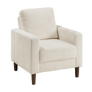  Manufacturer Color_Beige -- Homelegance Crandall Stationary Fabric Chair IMAGE 2