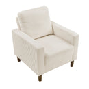  Manufacturer Color_Beige -- Homelegance Crandall Stationary Fabric Chair IMAGE 3