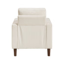  Manufacturer Color_Beige -- Homelegance Crandall Stationary Fabric Chair IMAGE 6