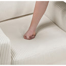  Manufacturer Color_Beige -- Homelegance Crandall Stationary Fabric Chair IMAGE 8