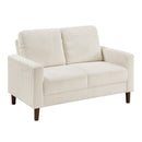  Manufacturer Color_Beige -- Homelegance Crandall Stationary Fabric Loveseat IMAGE 2