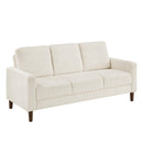  Manufacturer Color_Beige -- Homelegance Crandall Stationary Fabric Sofa IMAGE 2