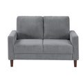  Manufacturer Color_Grey -- Crandall 9520GRY-2 Love Seat IMAGE 1