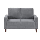  Manufacturer Color_Grey -- Crandall 9520GRY-2 Love Seat IMAGE 1