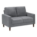  Manufacturer Color_Grey -- Crandall 9520GRY-2 Love Seat IMAGE 2