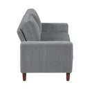 Manufacturer Color_Grey -- Crandall 9520GRY-2 Love Seat IMAGE 3