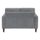  Manufacturer Color_Grey -- Crandall 9520GRY-2 Love Seat IMAGE 4