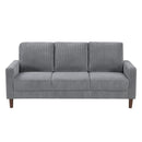  Manufacturer Color_Grey -- Crandall 9520GRY-3 Sofa IMAGE 1