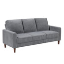 Manufacturer Color_Grey -- Crandall 9520GRY-3 Sofa IMAGE 2