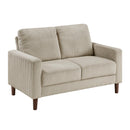  Manufacturer Color_Taupe -- Crandall 9520TPE-2 Love Seat IMAGE 2