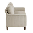  Manufacturer Color_Taupe -- Crandall 9520TPE-2 Love Seat IMAGE 3