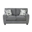  Homelegance Isabel 9538DGY-2 Love Seat IMAGE 1
