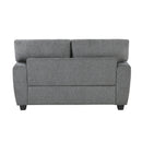  Homelegance Isabel 9538DGY-2 Love Seat IMAGE 4