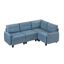  Homelegance Garren 9557BUE*4SC 4 pc Sectional with Storage IMAGE 1