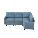  Homelegance Garren 9557BUE*4SC 4 pc Sectional with Storage IMAGE 2