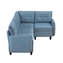  Homelegance Garren 9557BUE*4SC 4 pc Sectional with Storage IMAGE 3