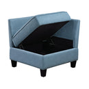  Homelegance Garren 9557BUE*5SC 5 pc Sectional with Storage IMAGE 15
