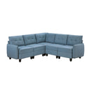  Homelegance Garren 9557BUE*5SC 5 pc Sectional with Storage IMAGE 1