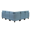  Homelegance Garren 9557BUE*5SC 5 pc Sectional with Storage IMAGE 3