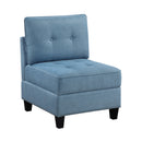  Homelegance Garren 9557BUE*5SC 5 pc Sectional with Storage IMAGE 9