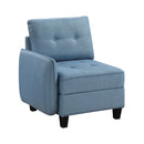  Homelegance Garren 9557BUE*5SCOT 5 pc Sectional with Storage and Ottoman IMAGE 3
