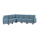  Homelegance Garren 9557BUE*6SC 6 pc Sectional with Storage IMAGE 1