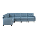  Homelegance Garren 9557BUE*6SC 6 pc Sectional with Storage IMAGE 2