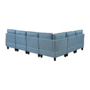  Homelegance Garren 9557BUE*6SC 6 pc Sectional with Storage IMAGE 4